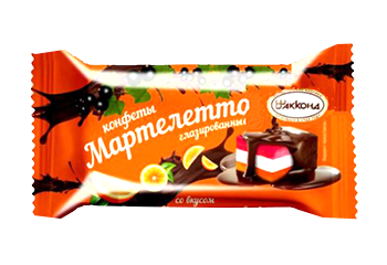 Конфета Конфета Мартелетто со вкусом апельсин-черная смородина