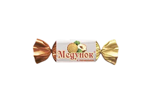 Конфеты Медунок с карамелью, арахисом и печеньем
