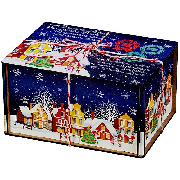 Сладкий новогодний подарок Синяя ночь (Премиум)